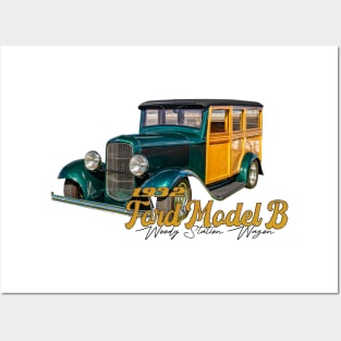 1932 Ford Model B Woody Station Wagon Posters and Art